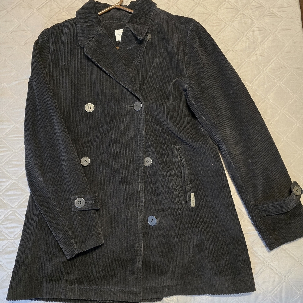 Vintage Calvin Klein Jeans Corduroy Pea Coat Size Small